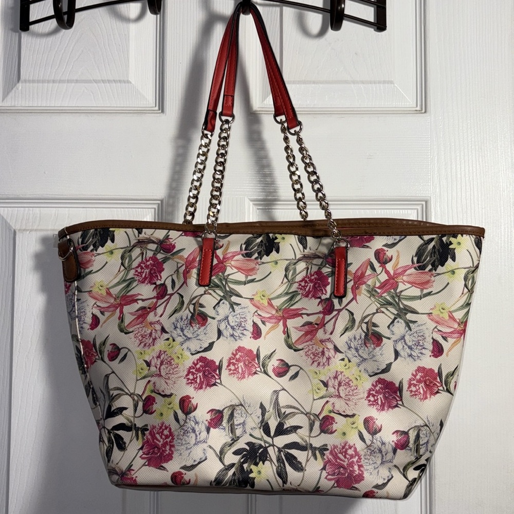 Aldo Floral Tote Bag 18” x 11” x 4.5”